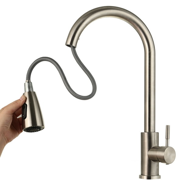 Details about  / MOEN Indi Single-Handle Pull-Down Sprayer Kitchen Faucet Black